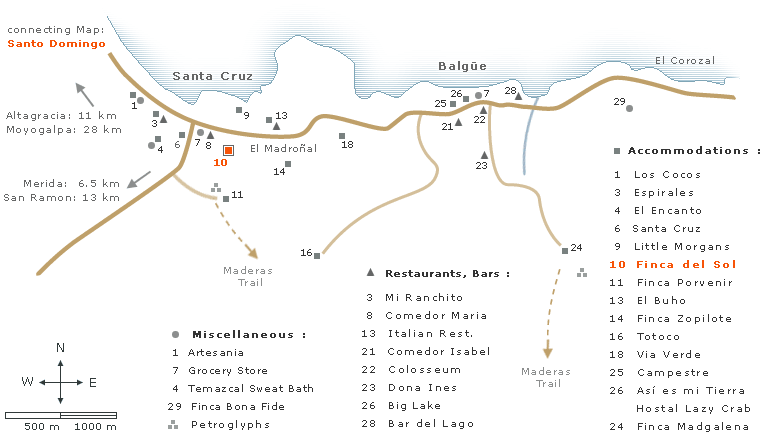 Map of Balgue with Hotels